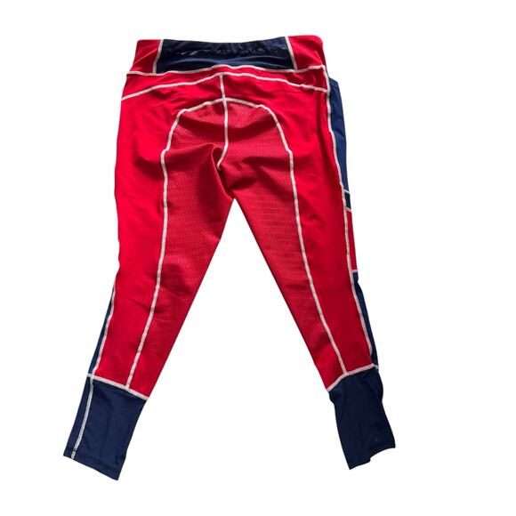 Dover Saddlery Riding Pants Women’s Size XL Red/Blue Equestrian Full Seat Mesh - Picture 6 of 7
